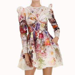 Zimmermann
Prima Paneled Linen-Silk Mini Dress